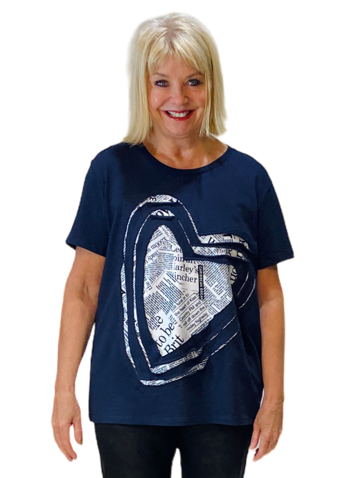 cut out heart tee by sohung designs