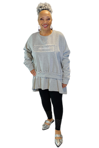 grey logo tunic by asparagus