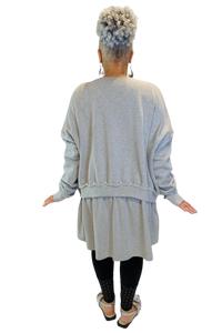 grey logo tunic by asparagus