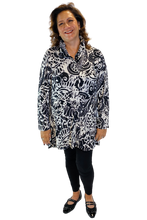 scroll print snap front tunic by liv