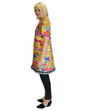 neon print dress by sohung designs