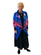 stripes and more pleated cardigan by vanite