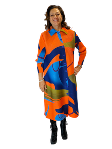 colorful permanent pleat duster by vanite couture