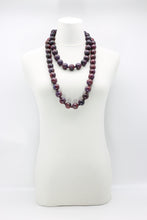 lovely deep color wood bead necklace by jianhui