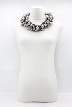 10-Strand Faux Pearls on Leatherette Necklace - Jianhui London