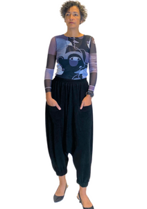 two pocket harem style textured pants by moonlight