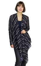 printed mesh open cardigan from petit pois