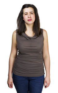 sleeveless ruched top from petit pois