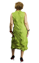 sleeveless permanent square pleat dress from vanite couture